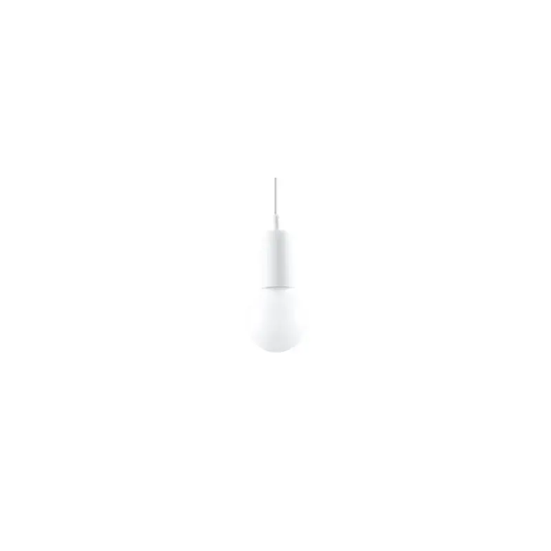 Suspension DIEGO 1, PVC blanc, E27