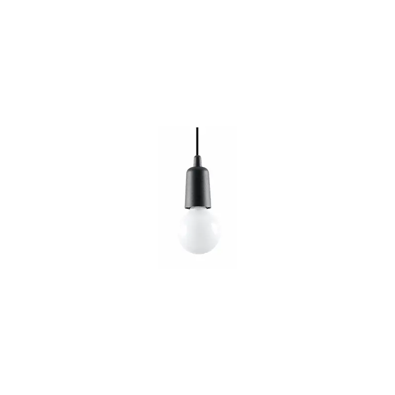 Suspension DIEGO 1, PVC noir, E27