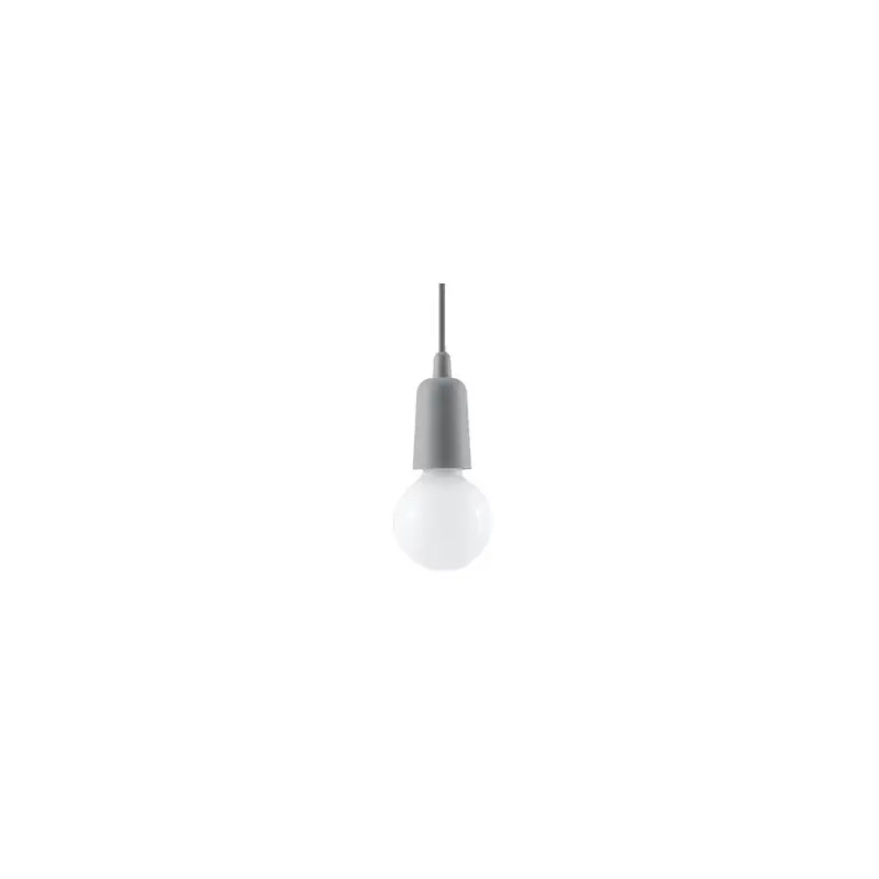 Suspension DIEGO 1, PVC gris, E27