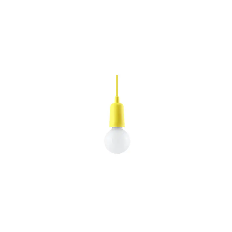 Suspension DIEGO 1, PVC jaune, E27