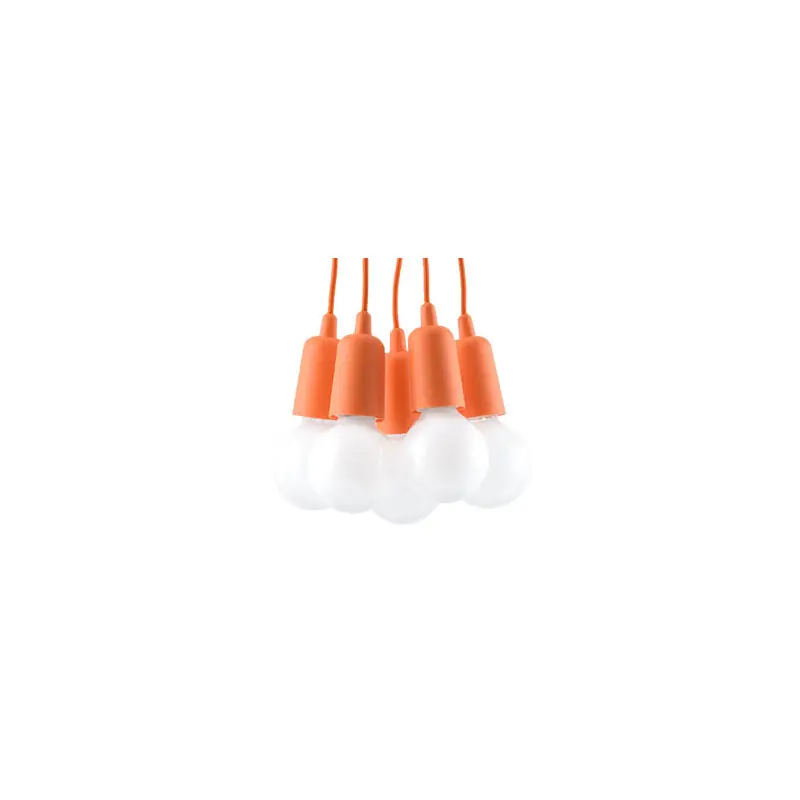 Suspension DIEGO 5, PVC orange, E27