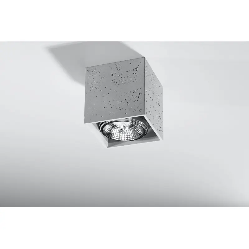 Plafonnier VALDE, béton gris, GU10