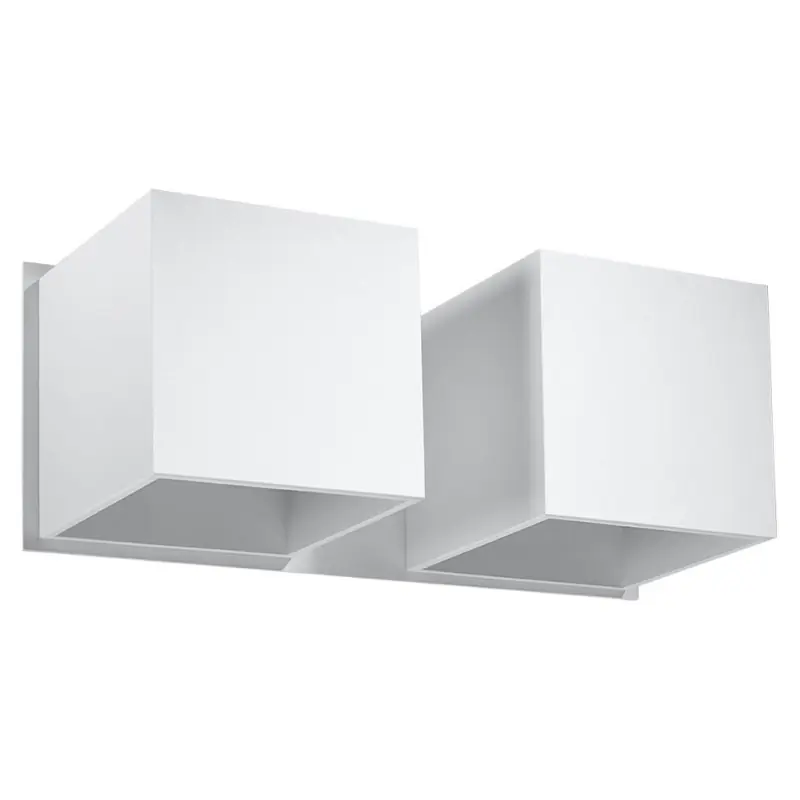 Applique QUAD 2, aluminium blanc