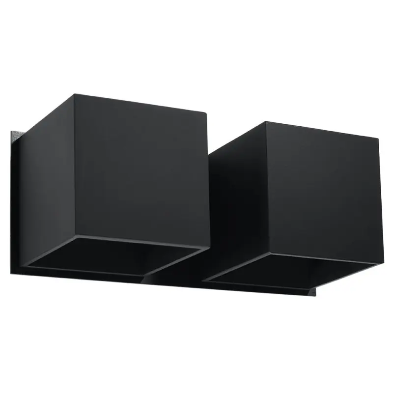 Applique QUAD 2, aluminium noir