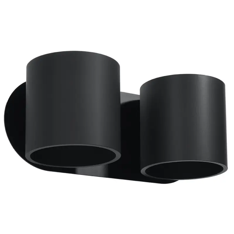 Applique ORBIS 2, aluminium noir