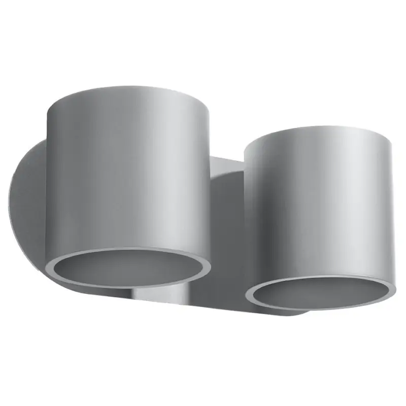 Applique ORBIS 2, aluminium gris