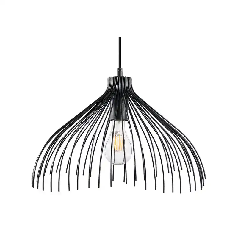 Suspension UMB, acier noir, E27