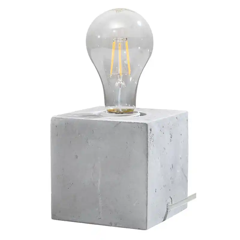Lampe à poser ARIZ béton gris, E27