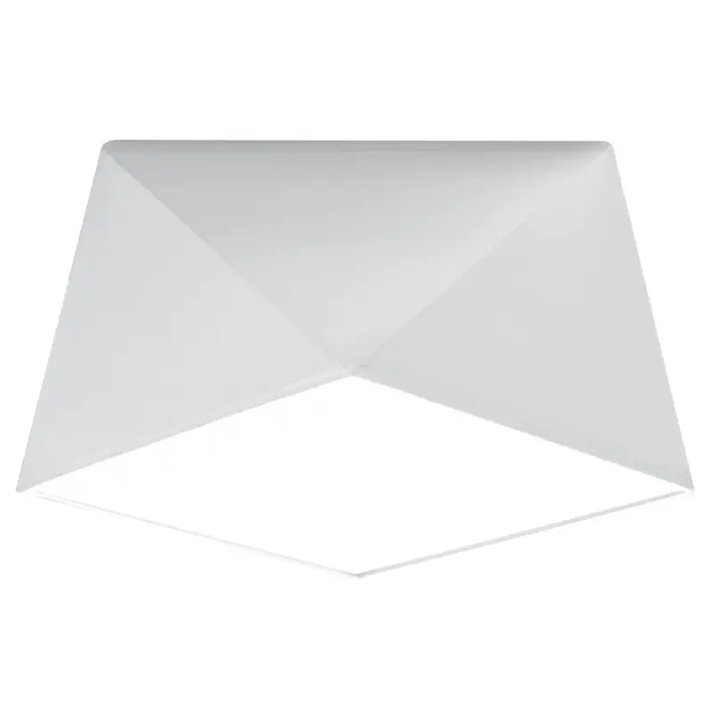 Plafonnier HEXA 25, PVC blanc, E27