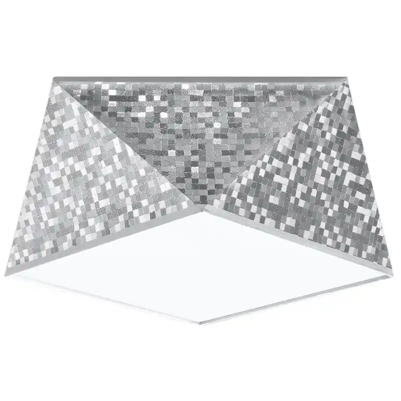 Plafonnier HEXA 25, PVC silver, E27