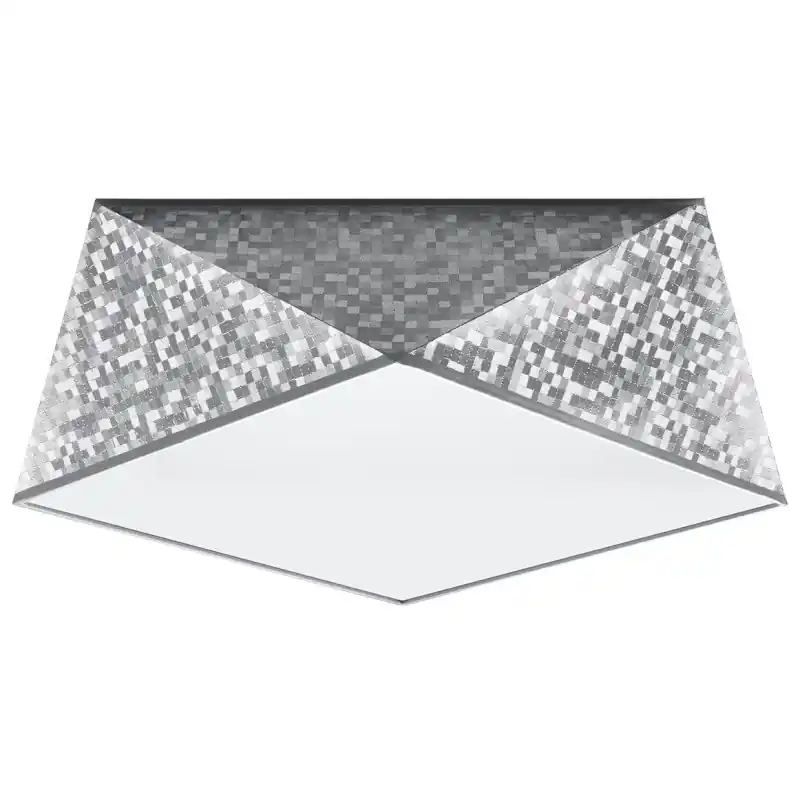 Plafonnier HEXA 35, PVC silver, E27