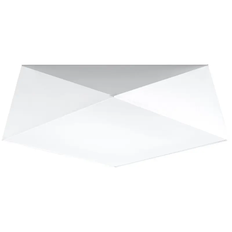 Plafonnier HEXA 45, PVC blanc, E27