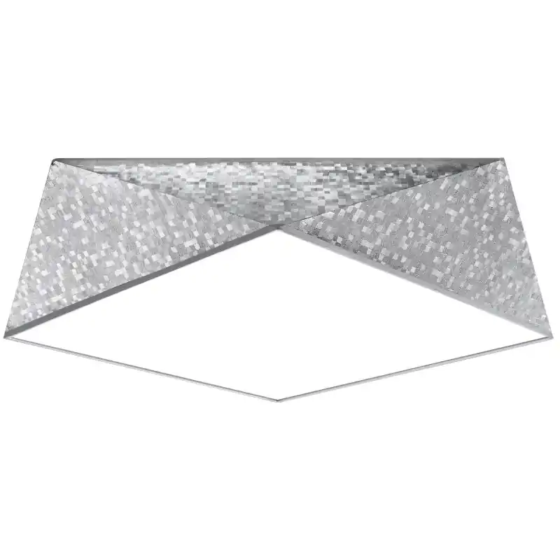 Plafonnier HEXA 45, PVC silver, E27