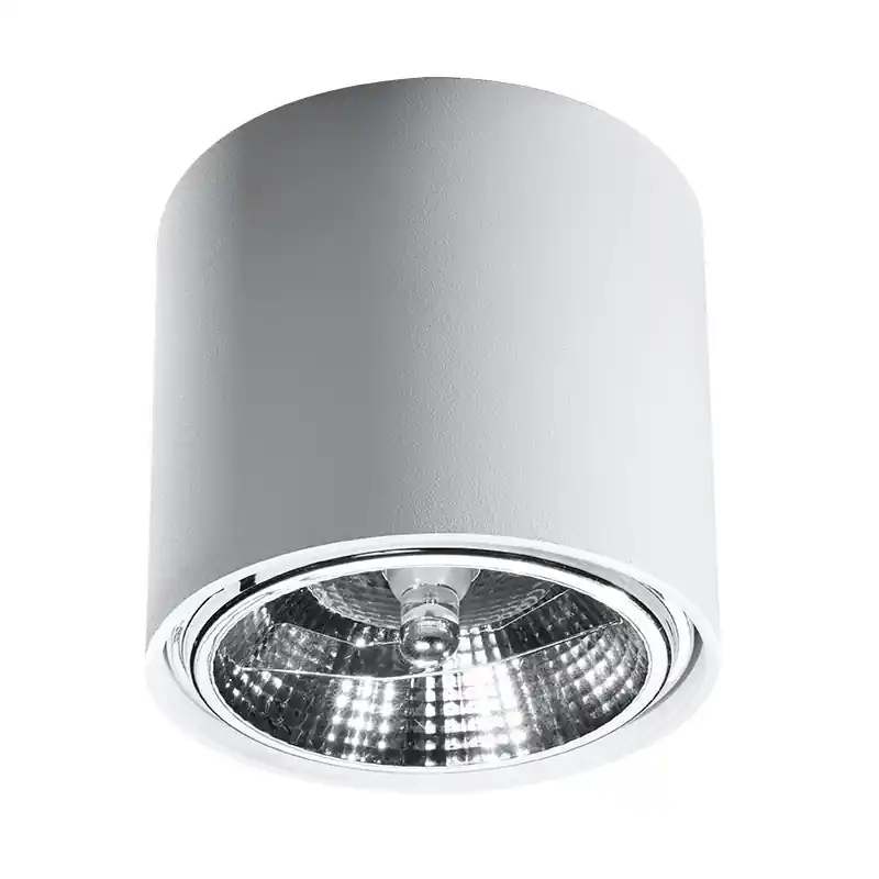 Plafonnier TIUBE, aluminium blanc, GU10