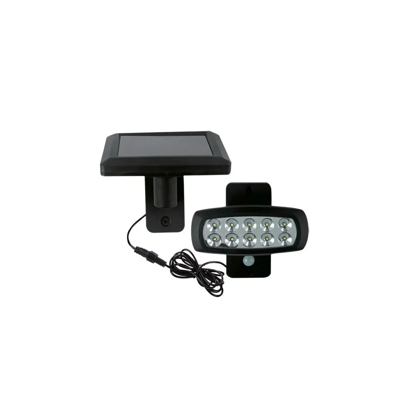 SOLARO LED 2W 6500K Projecteur solaire SMD LED avec détecteur 10 SMD LED, inclus