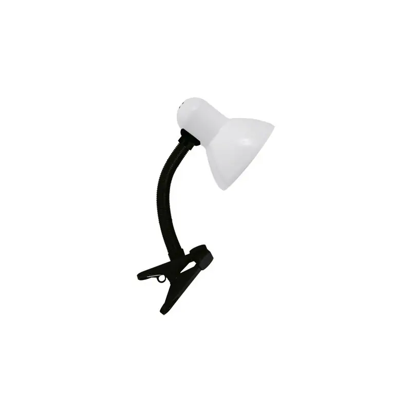 TOLA E27 BLANC CLIP Lampe à poser Fluo compact/LED