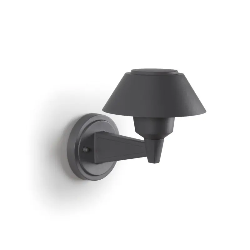 Applique murale extérieur bucket-ip65 grise 3000k 1680 lumens