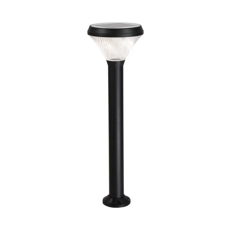 Borne solaire 70cm potelet a fixer led cct ip54 jardin 3000k 120 lumens