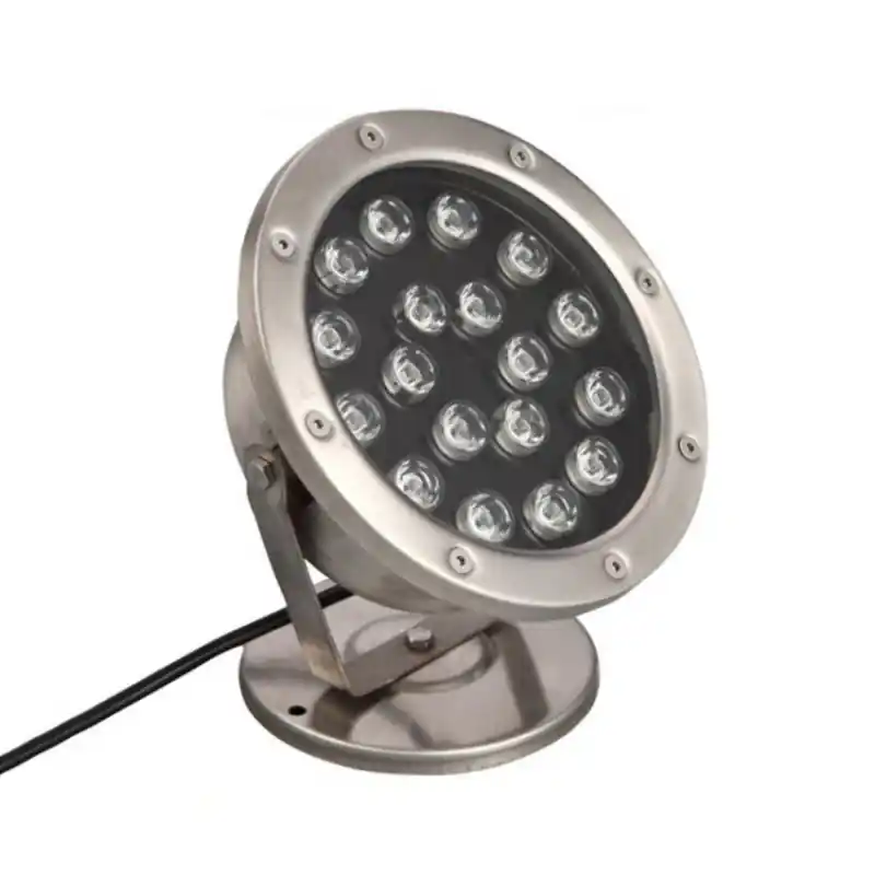 Projecteur spot 15w led 12v ip68 inox jardin rocaille et massif bassin étanche