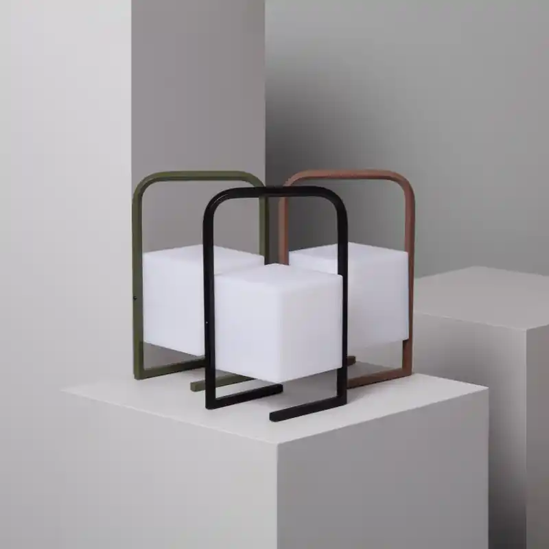 Lampe a poser solaire étanche extérieur rechargeable nomade lumineux