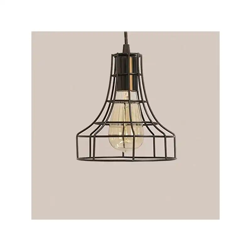Suspension type cage noire culot e27