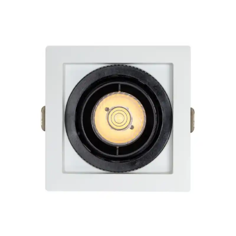 Encastrable 7w carré orientable noir et blanc 82mm-700 lumens-ugr19