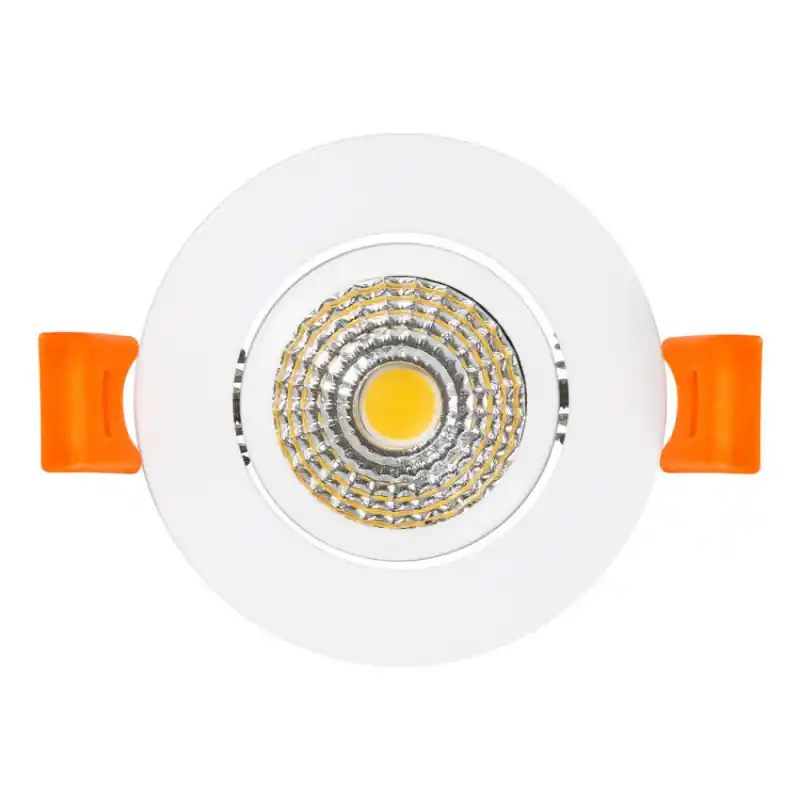 Encastrable led 5w rond blanc orientable 70mm-400 lumens
