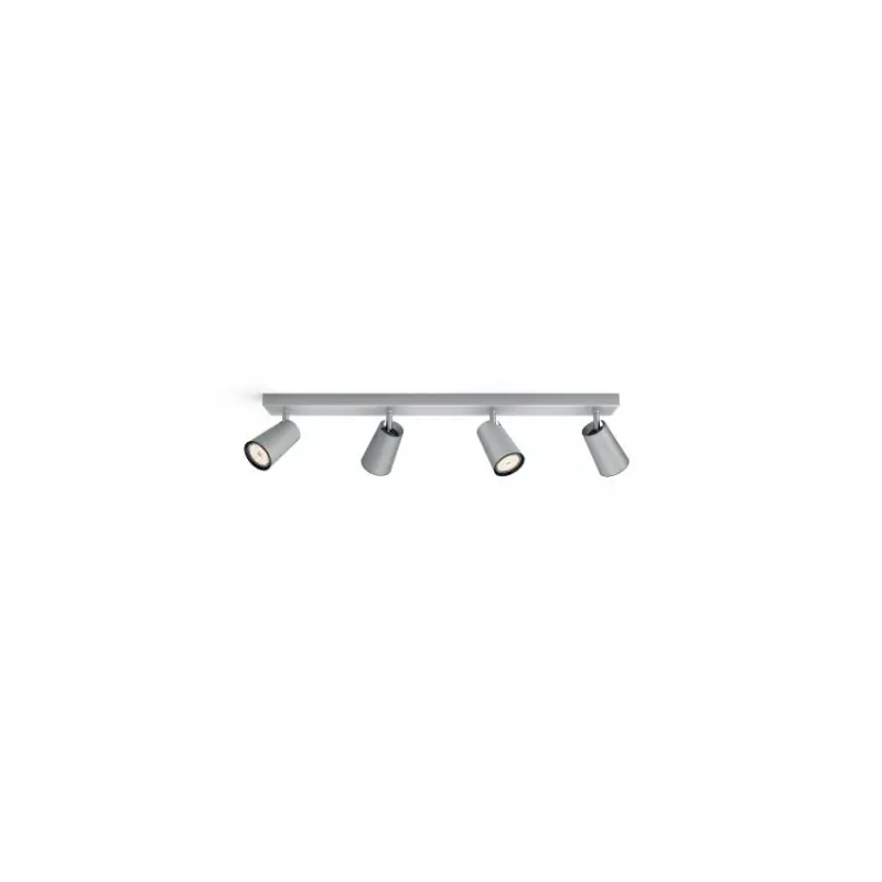 Applique plafonnier Philips gu10 quatre têtes blanc orientable saillie