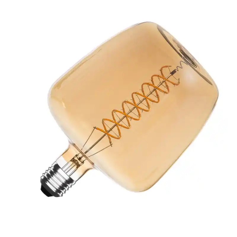 Ampoule 8w led filament culot e27 verre doré 235mm