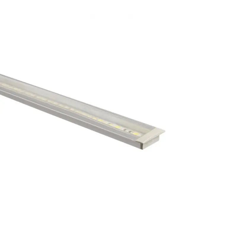 Profilé Aluminium 2m avec diffuseur Continu pour Ruban LED