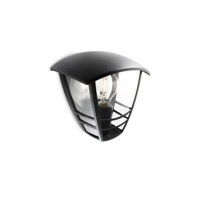 Applique extérieur Philips noire ip44 culot e27