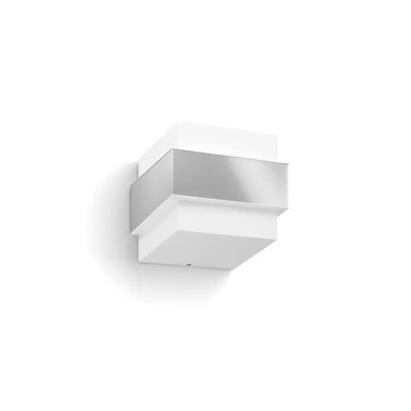 Applique extérieur Philips cube gris alu ip44 culot e27
