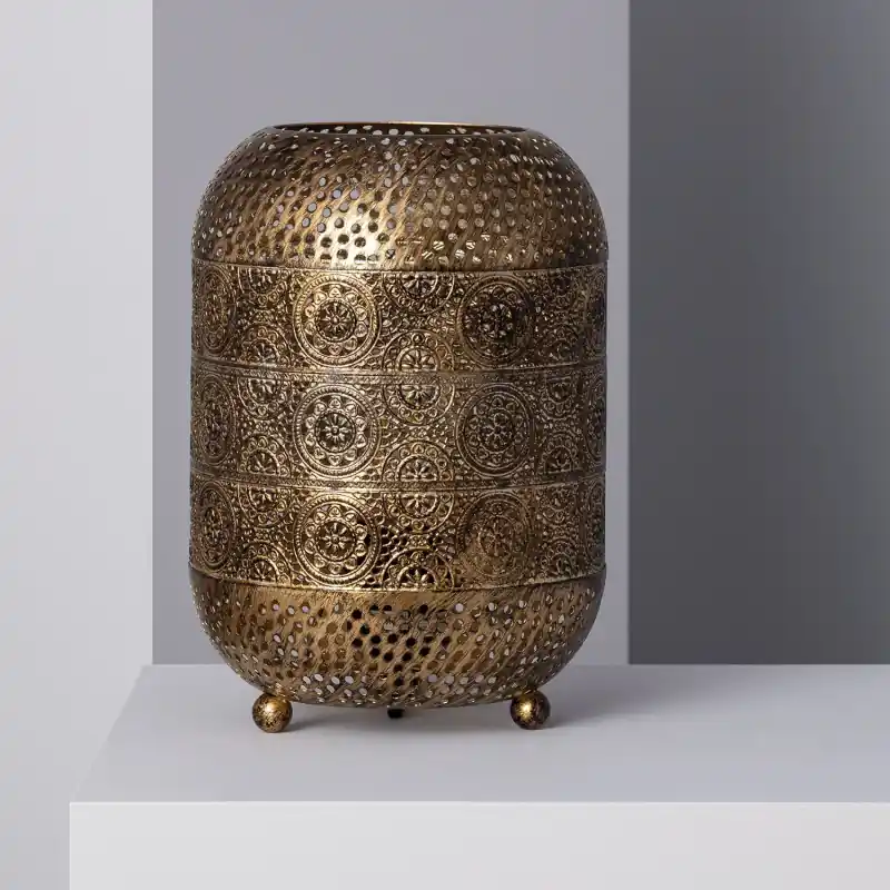 Lampe a poser lanterne style marocain culot e27