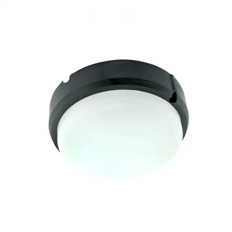Hublot applique plafonnier ip65-15w extérieur rond noir