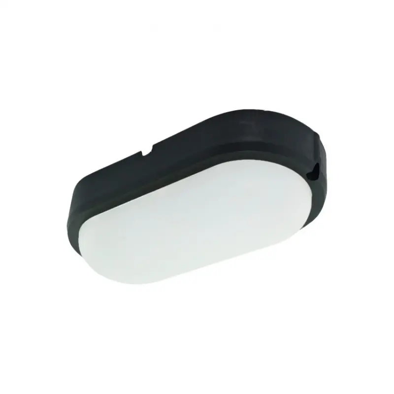 Hublot applique plafonnier ip65-15w extérieur ovale noir