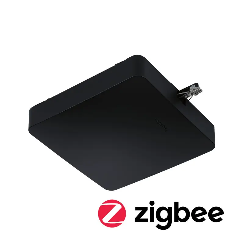 Alimentation milieu URail ZigBee 150W LED Noir dépoli 230V plastique
