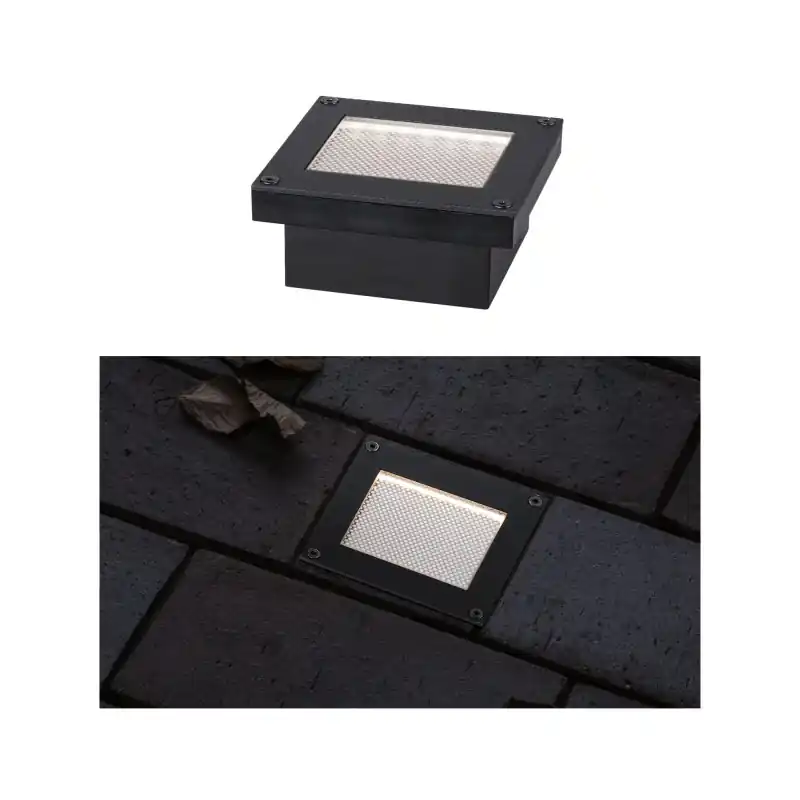 Encastré de sol extérieur solaire Domenic 8x8cm IP67 3000K
