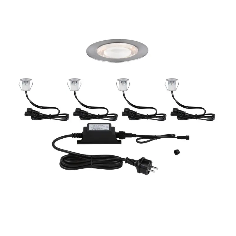 Kit Encastré de sol ext Link+Light 4x0,8W IP67 3000K 12V