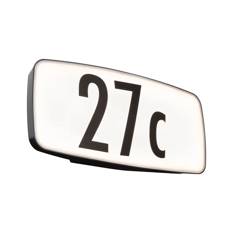 Applique extérieure 230V Sheera Numéro de maison IP44 3000K 8W PIR