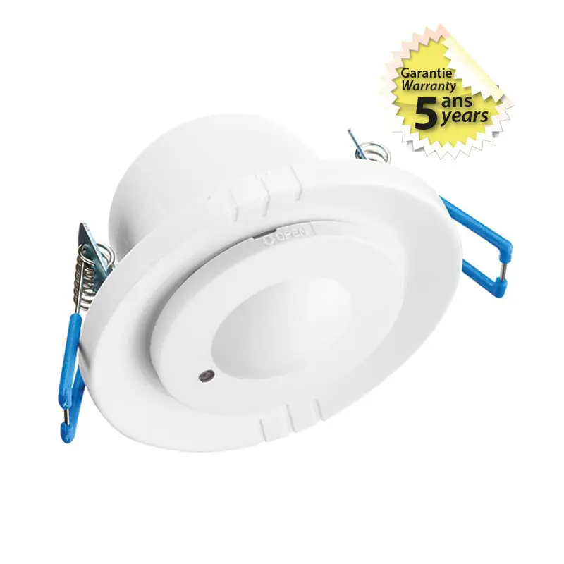 DETECTEUR DE MOUVEMENT RADIO FREQUENCE LED ENCASTRABLE 360deg