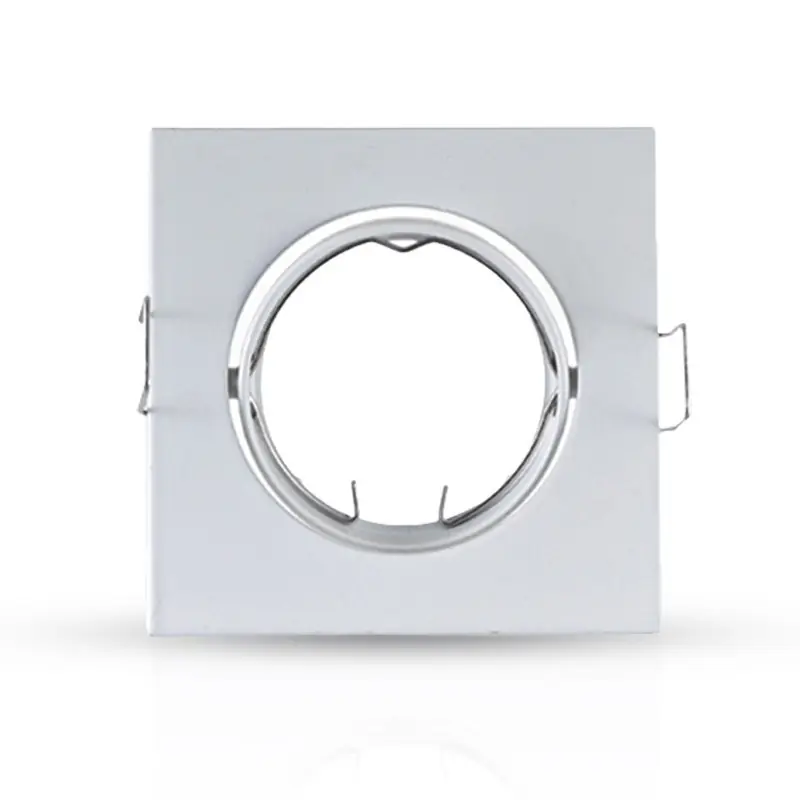 SUPPORT DE SPOT CARRE BLANC ORIENTABLE 85x85 mm