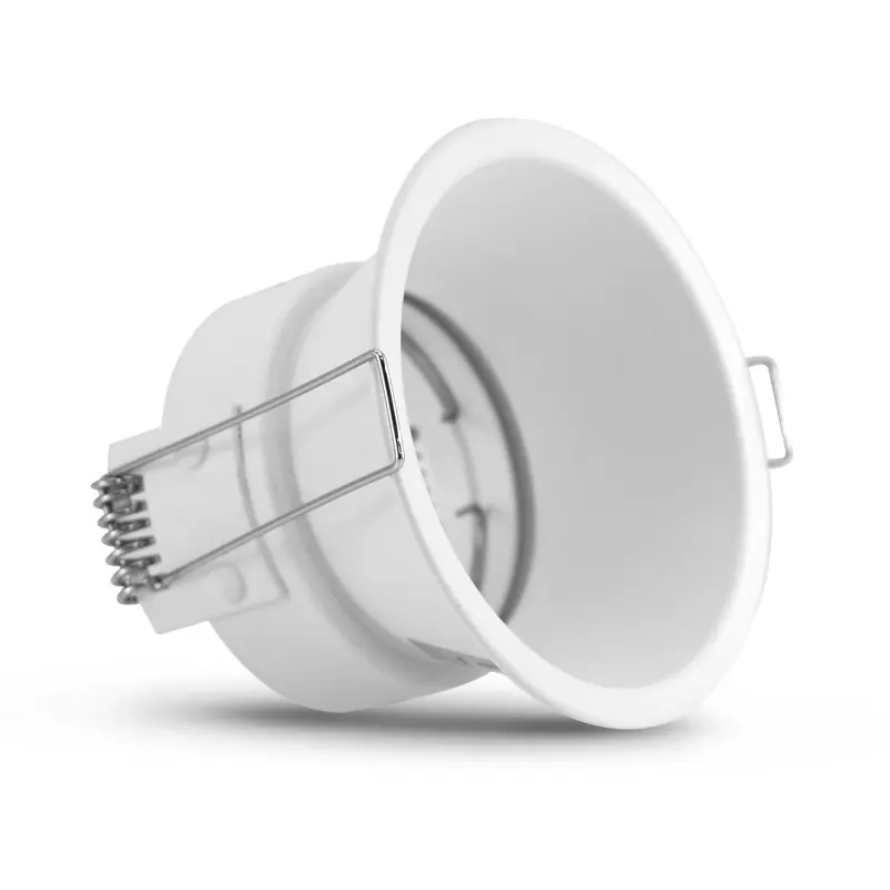 SUPPORT DE SPOT ROND BLANC ROTATIF BASSE LUMINANCE 82mm