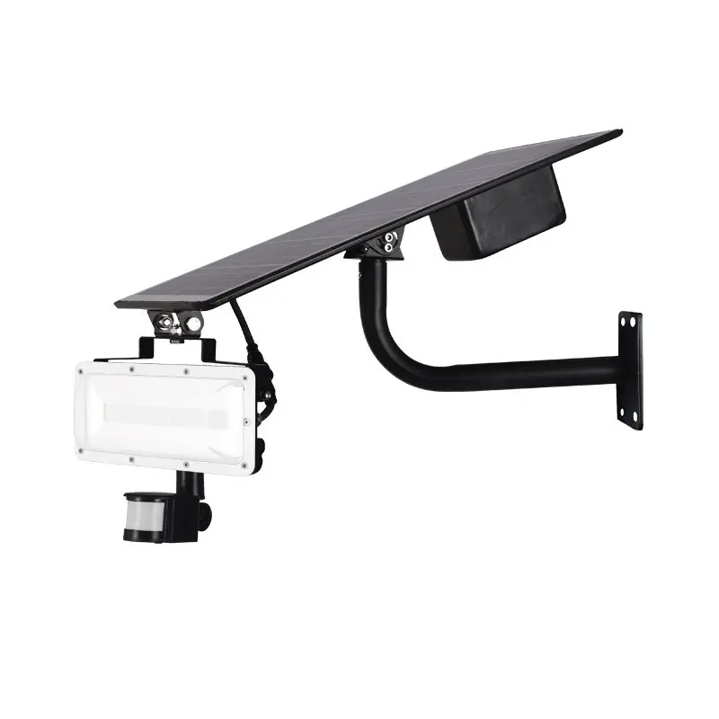 PROJECT LED 40W SOLAIRE AVEC DETECTEUR 4000K GRIS IP65