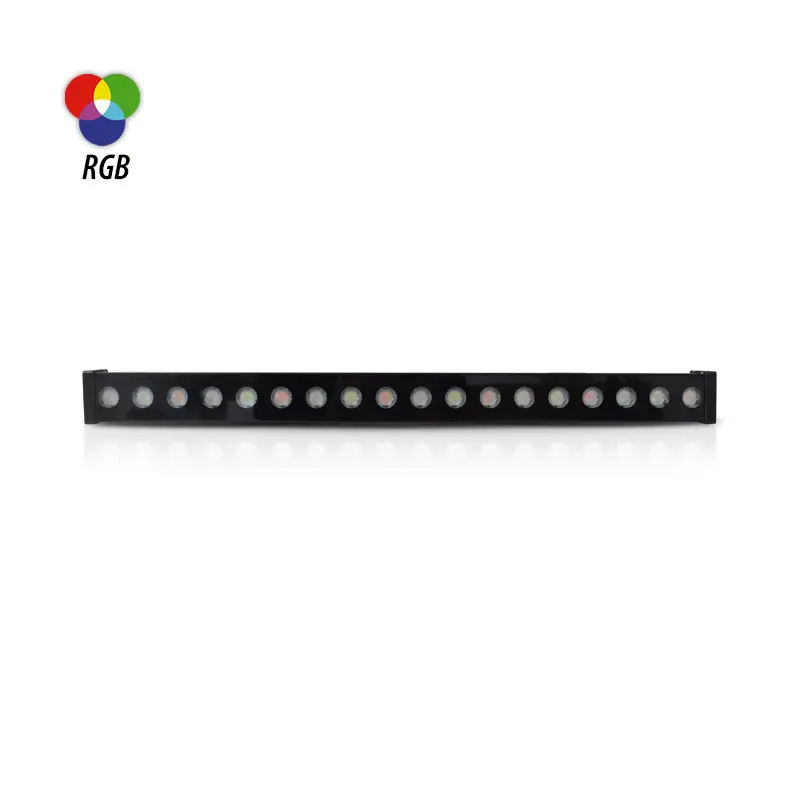LED WALL WASHER IP65 ALU 36 W 24VDC 1 M RGB NOIR