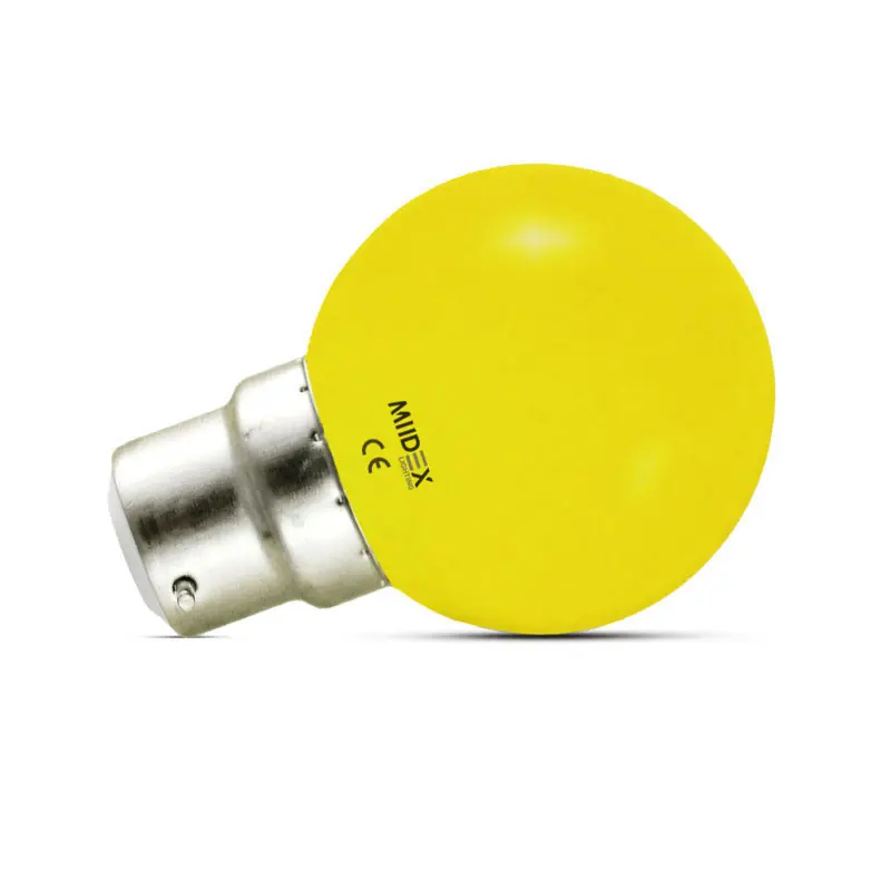 LED 1 W BULB B22 JAUNE BOITE