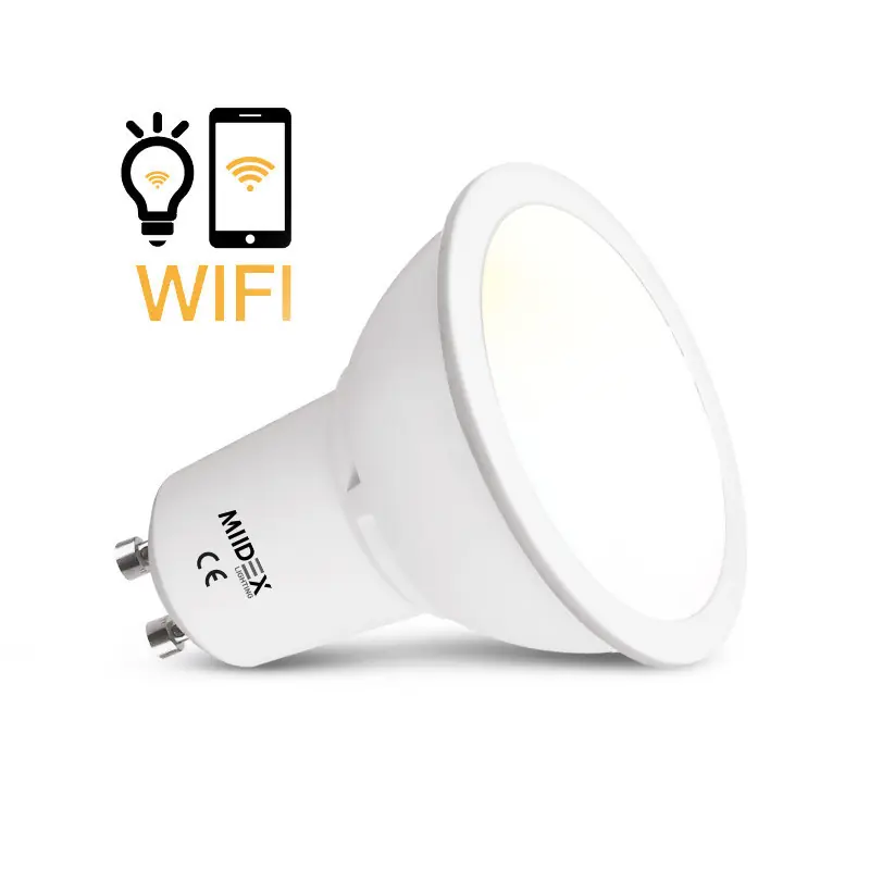 LED 5 W GU10 WIFI 100deg CCT + DIMMABLE BOITE