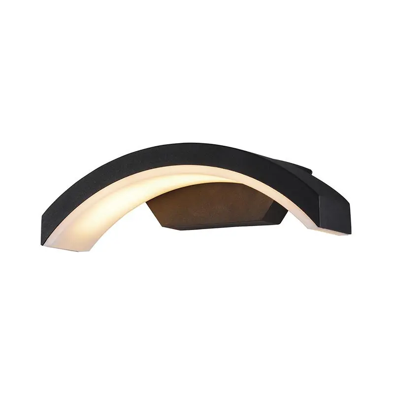 APPLIQUE MURALE CURVILIGNE LED 6 W 4000K GRIS ANTHRACITE IP54