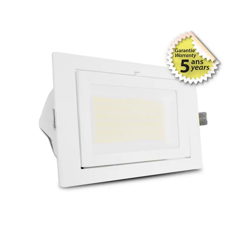 SPOT ENCASTRABLE ORIENTABLE 230V 24 X145 40W CCT + PUISS AJUST 5ANS