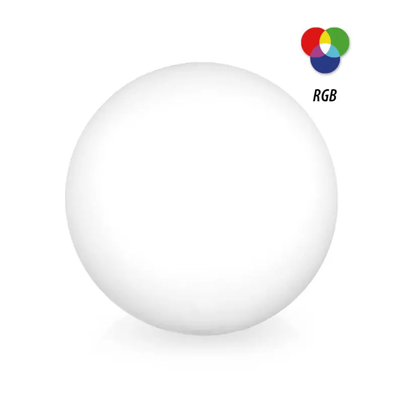 BOULE RGB + BLANC SOLAIRE ET BATTERIE 1200MA