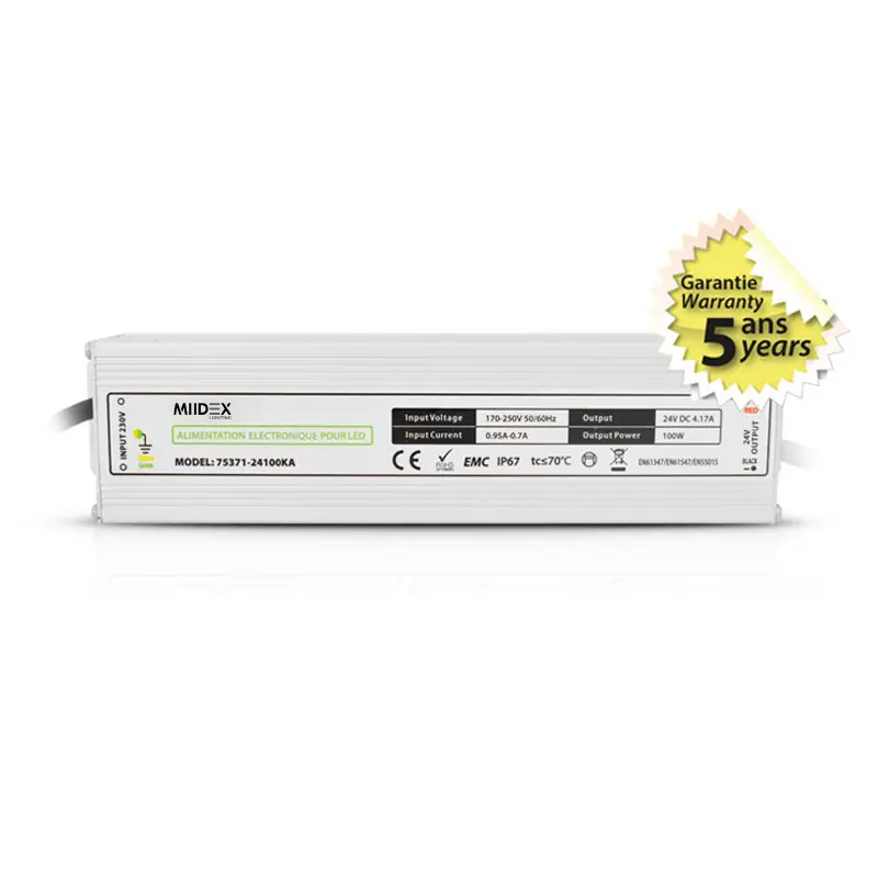 ALIM LED 24 V DC B LUMINEUX 100 W IP67